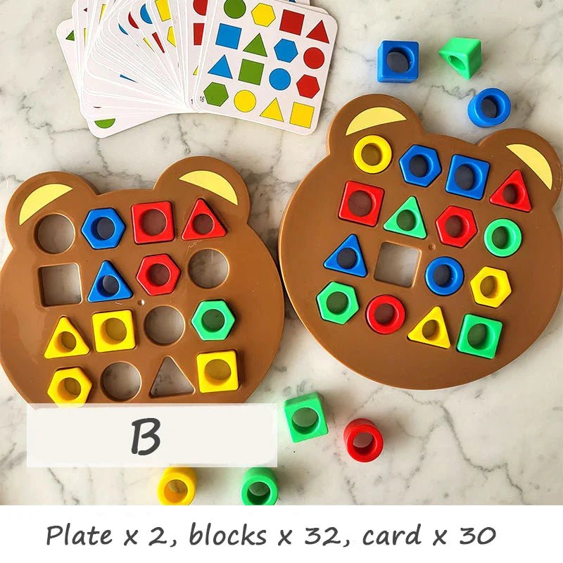Educational Color & Shape Matching Puzzle Toys - Cake Pops Parties