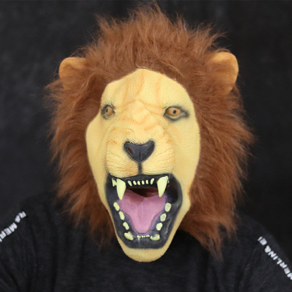 Masque de fête d'Halloween de lion effrayant