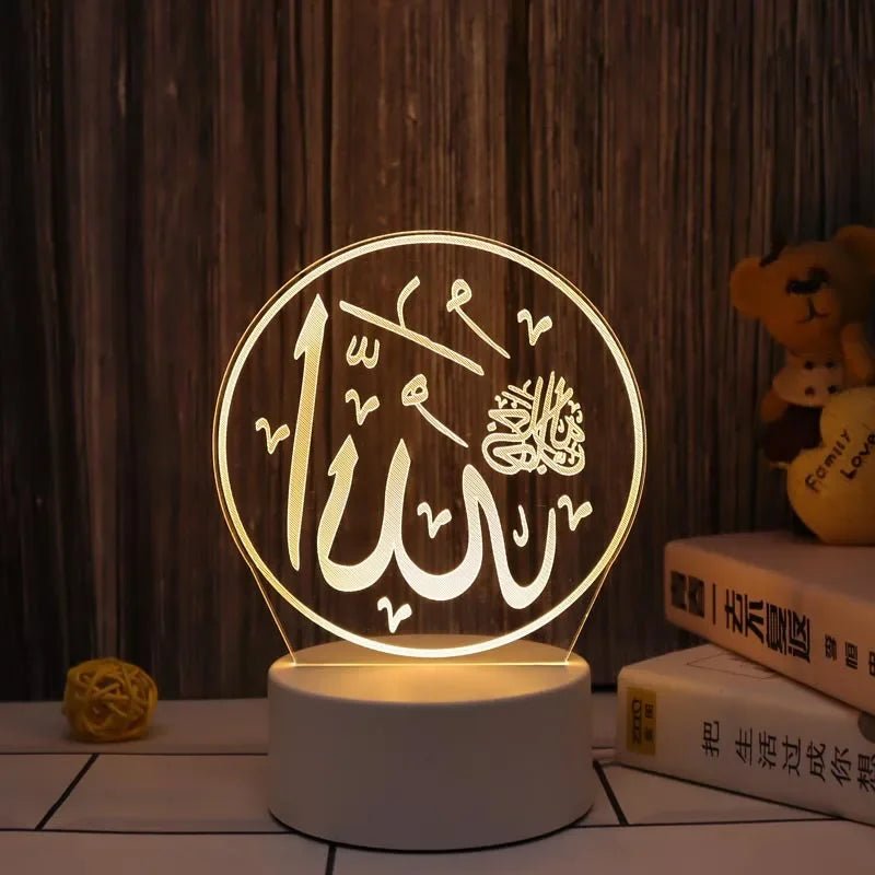 Eid Mubarak 3D LED Night Light - Cake Pops Parties