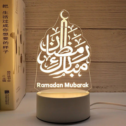 Eid Mubarak 3D LED Night Light - Cake Pops Parties
