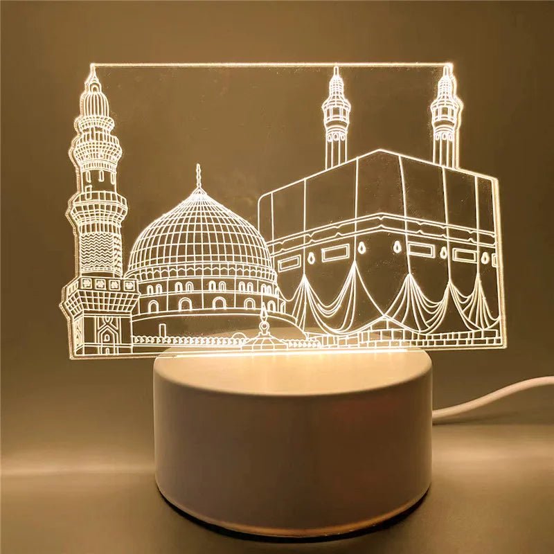Eid Mubarak 3D LED Night Light - Cake Pops Parties