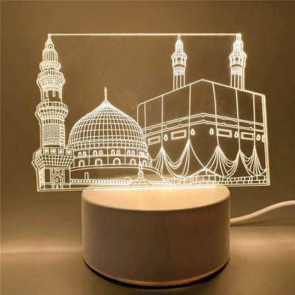Eid Mubarak 3D LED Night Light - Cake Pops Parties