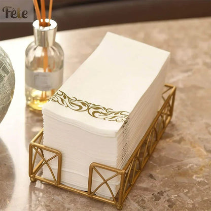 Elegant Disposable Gold Foil Napkins - Cake Pops Parties
