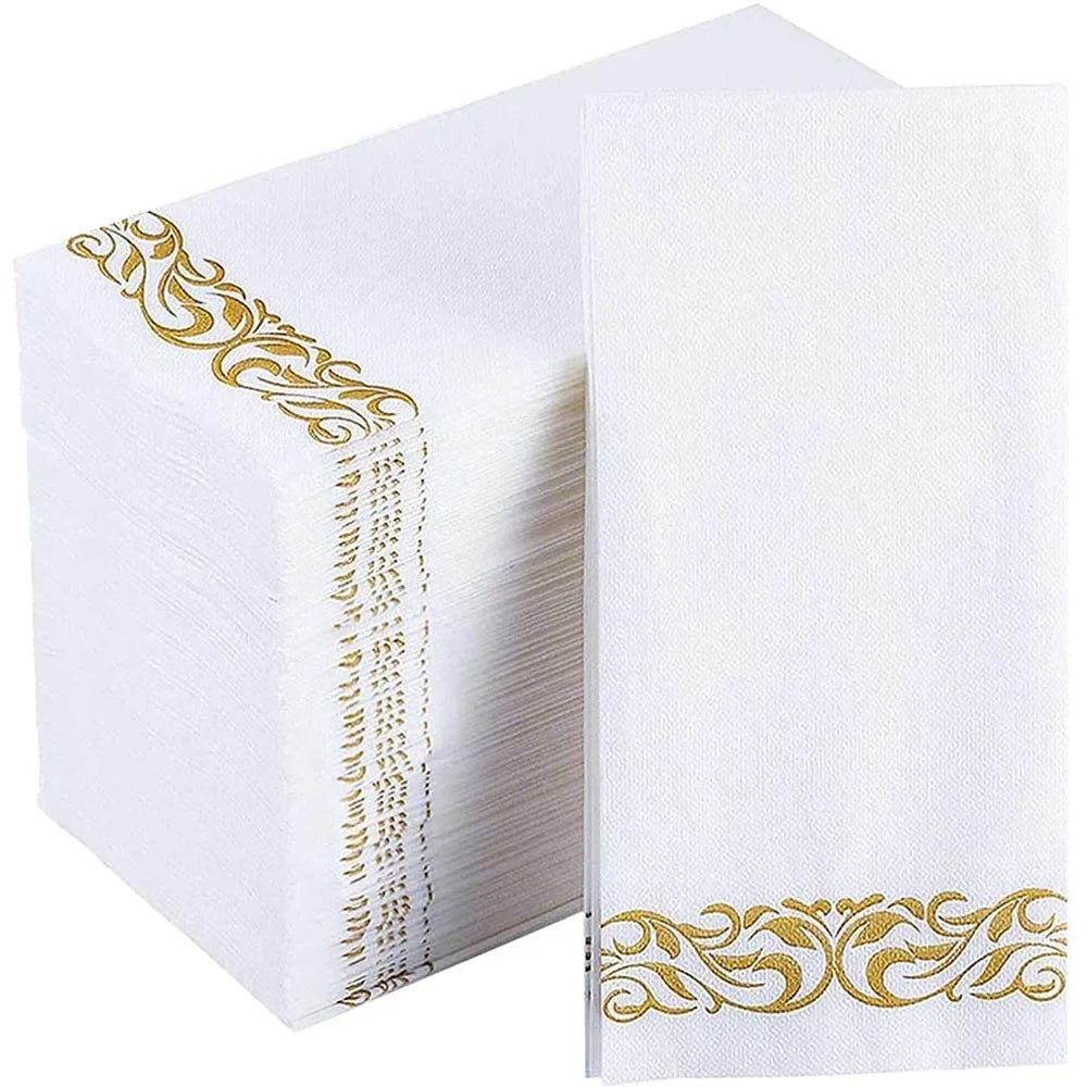 Elegant Disposable Gold Foil Napkins - Cake Pops Parties