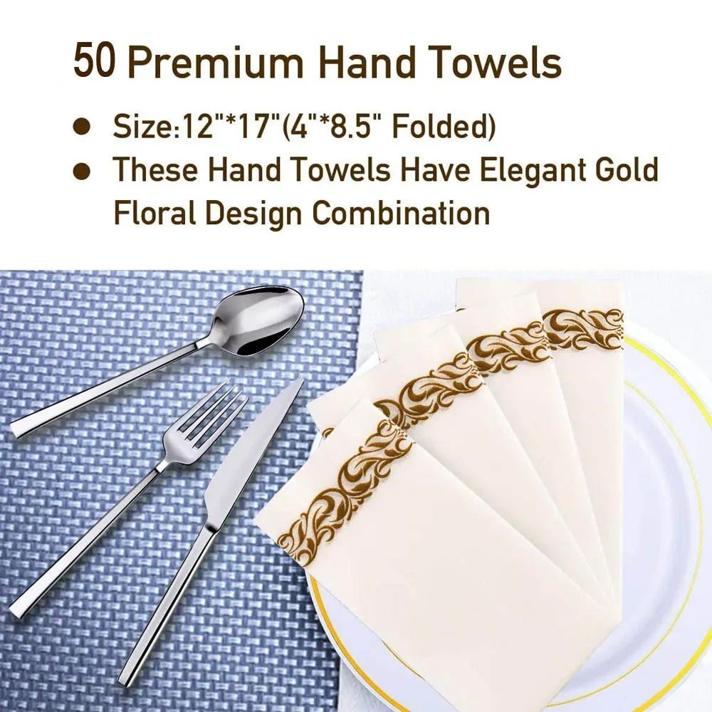 Elegant Disposable Gold Foil Napkins - Cake Pops Parties