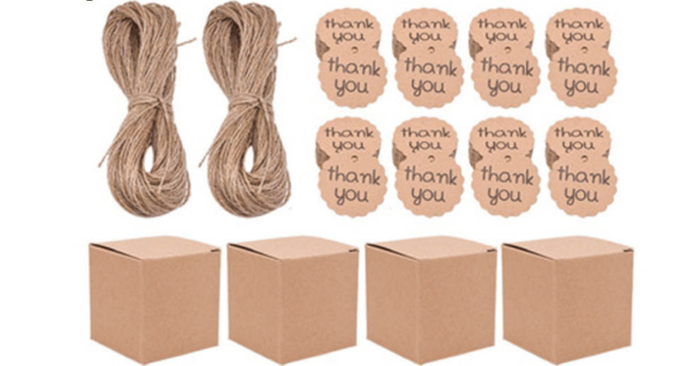 Elevator Candy Box Square - Thank You Design - Cake Pops Parties