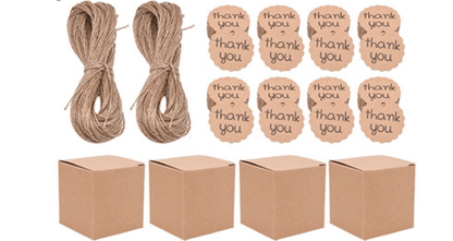 Elevator Candy Box Square - Thank You Design - Cake Pops Parties