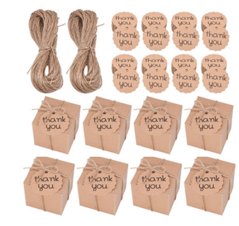 Elevator Candy Box Square - Thank You Design - Cake Pops Parties