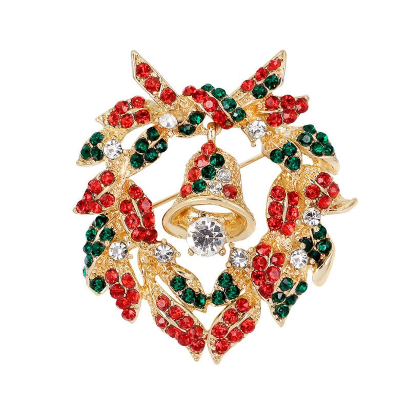 European and American Christmas Wreath Brooch - Cake Pops Parties