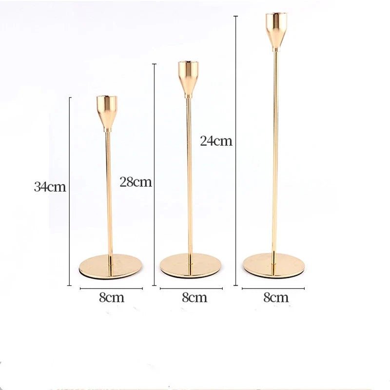 European Style Metal Candle Holders Set - Cake Pops Parties