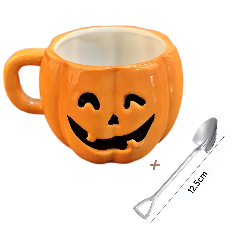 Tasse en céramique citrouille d'Halloween