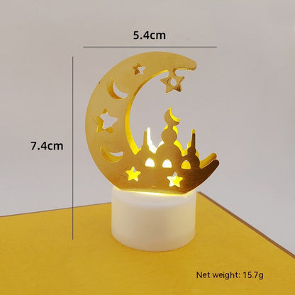 Mini lampe de nuit à LED en forme de château