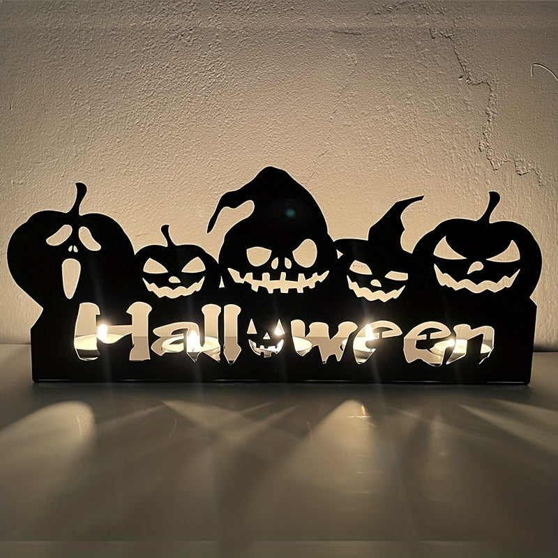 Bougeoir citrouille d'Halloween