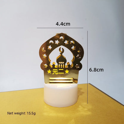 Mini lampe de nuit à LED en forme de château