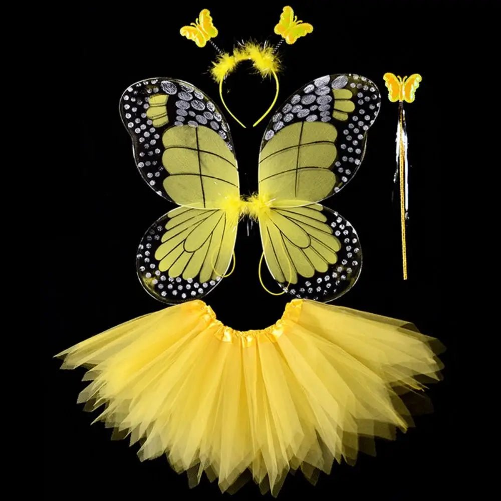 Fairy Costume Set Butterfly Wings Tutu Skirt - Cake Pops Parties