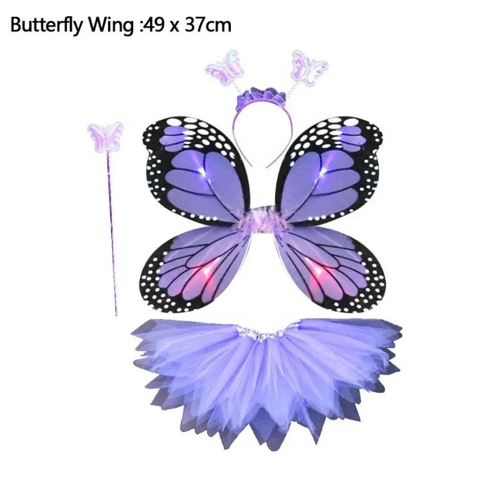 Fairy Costume Set Butterfly Wings Tutu Skirt - Cake Pops Parties