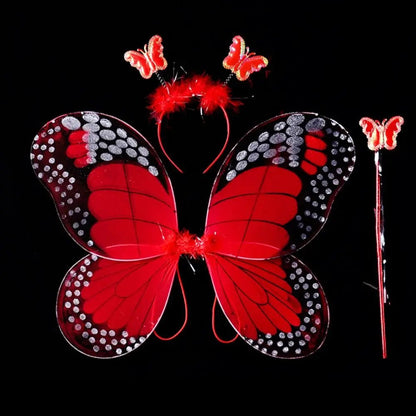 Fairy Costume Set Butterfly Wings Tutu Skirt - Cake Pops Parties