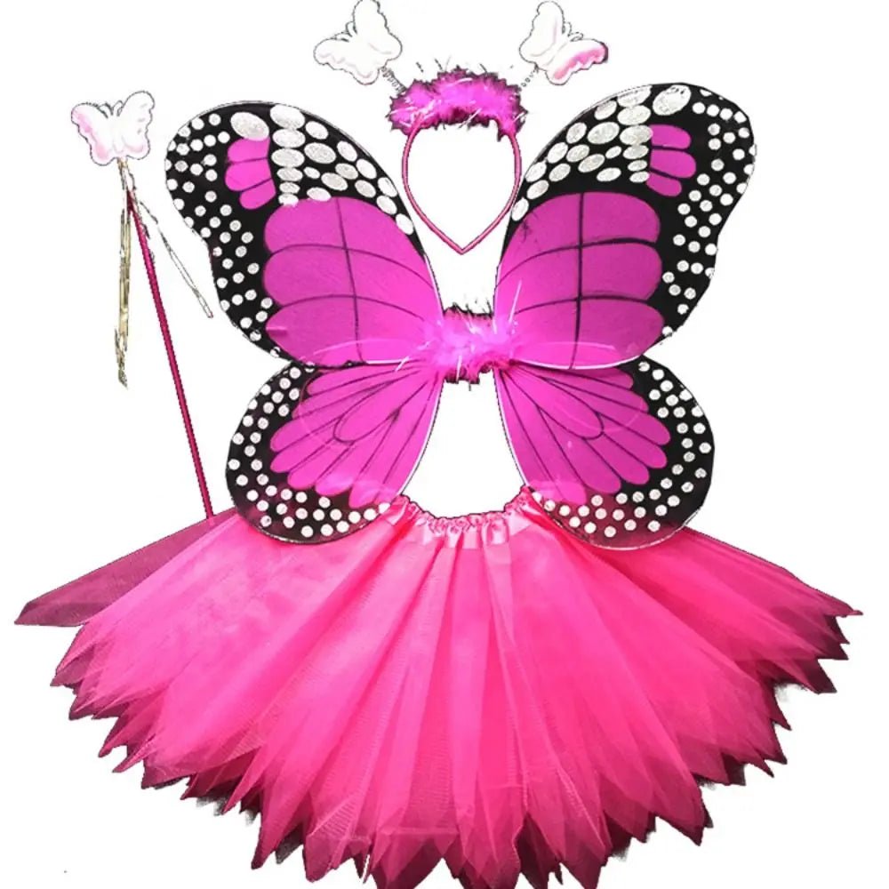 Fairy Costume Set Butterfly Wings Tutu Skirt - Cake Pops Parties