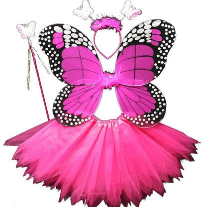 Fairy Costume Set Butterfly Wings Tutu Skirt - Cake Pops Parties