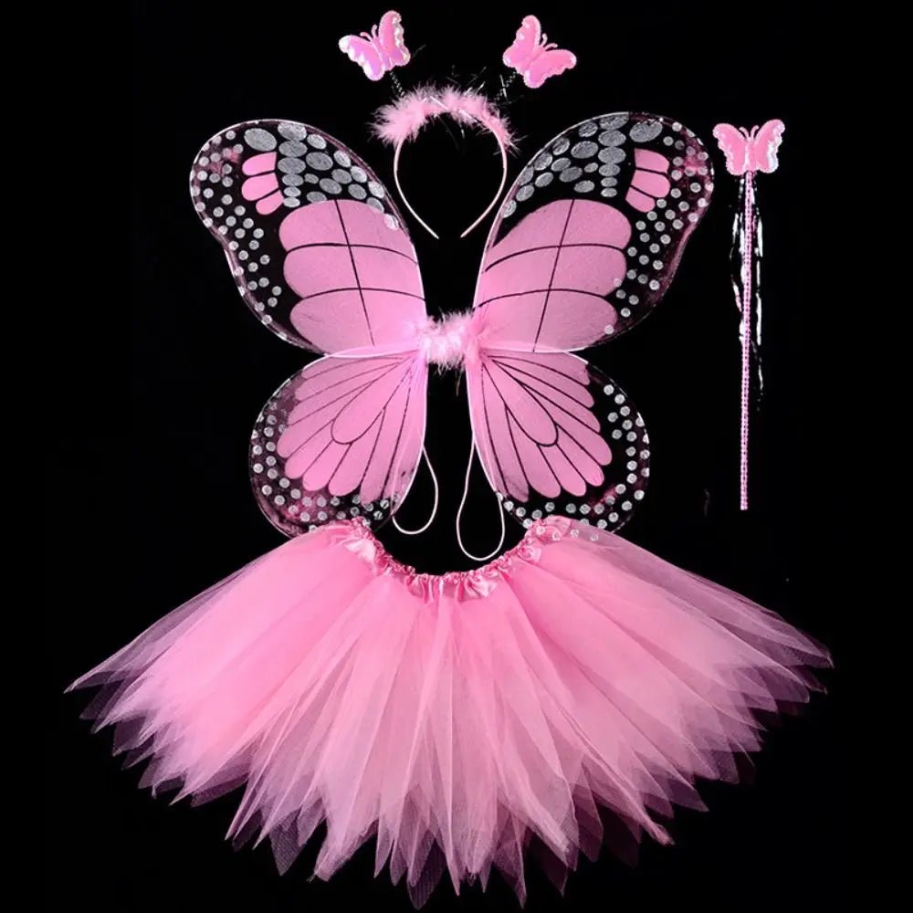 Fairy Costume Set Butterfly Wings Tutu Skirt - Cake Pops Parties