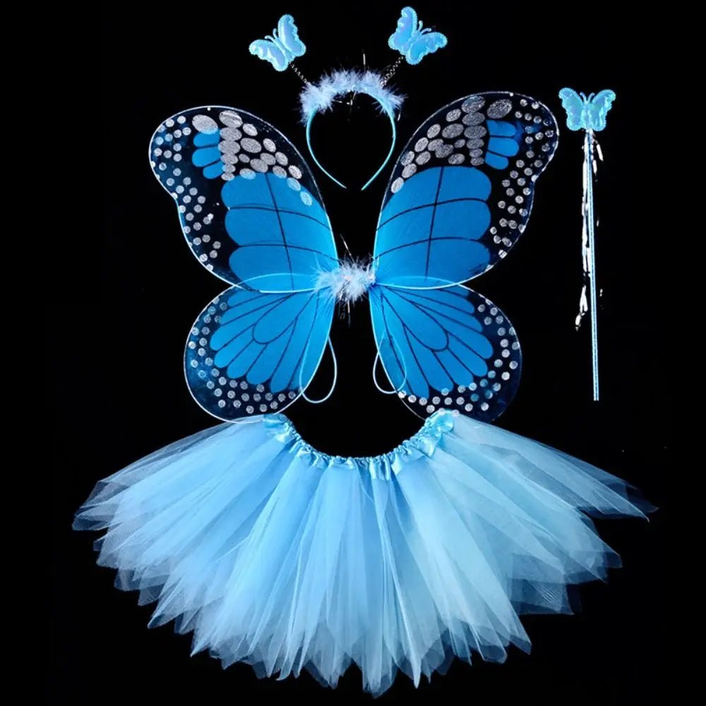 Fairy Costume Set Butterfly Wings Tutu Skirt - Cake Pops Parties