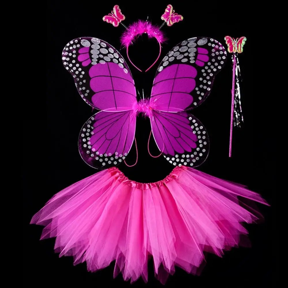 Fairy Costume Set Butterfly Wings Tutu Skirt - Cake Pops Parties