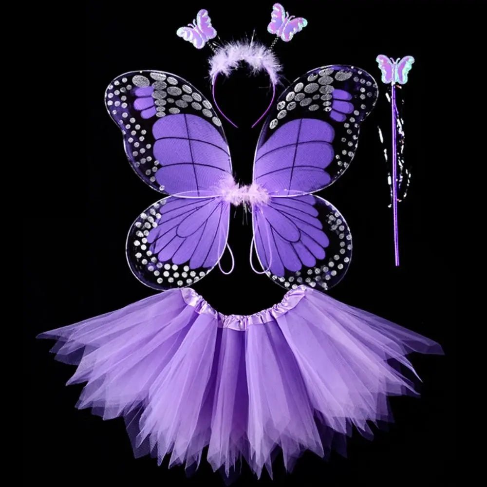 Fairy Costume Set Butterfly Wings Tutu Skirt - Cake Pops Parties