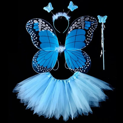 Fairy Costume Set Butterfly Wings Tutu Skirt - Cake Pops Parties