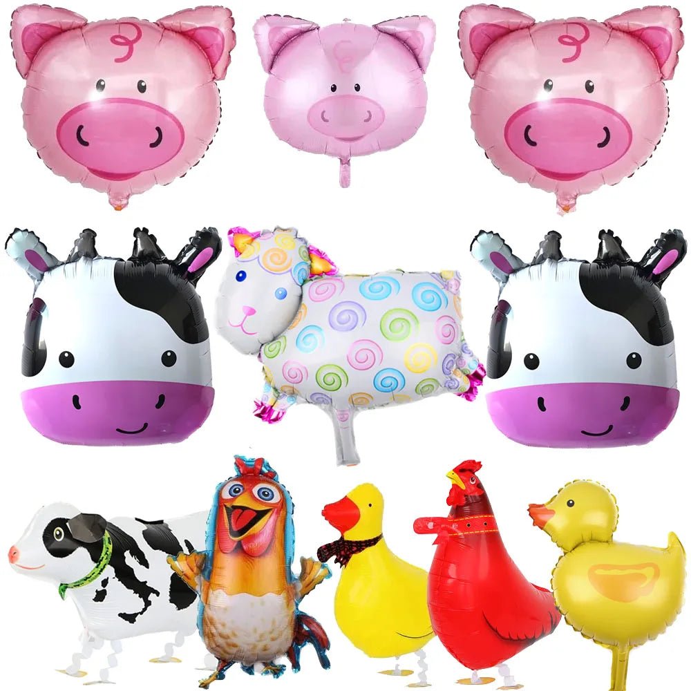 Farm Animal Party Balloons Set - Cake Pops Parties
