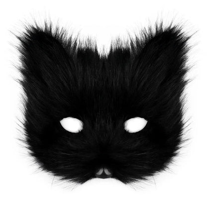 Faux Fur Fox Mask Half Face - Cake Pops Parties
