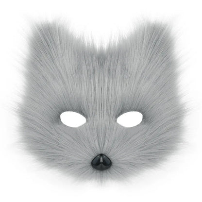 Faux Fur Fox Mask Half Face - Cake Pops Parties