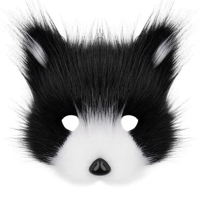Faux Fur Fox Mask Half Face - Cake Pops Parties