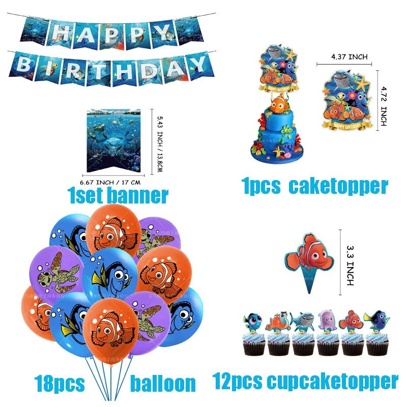 Finding Nemo Birthday Party Kit - Cake Pops Parties