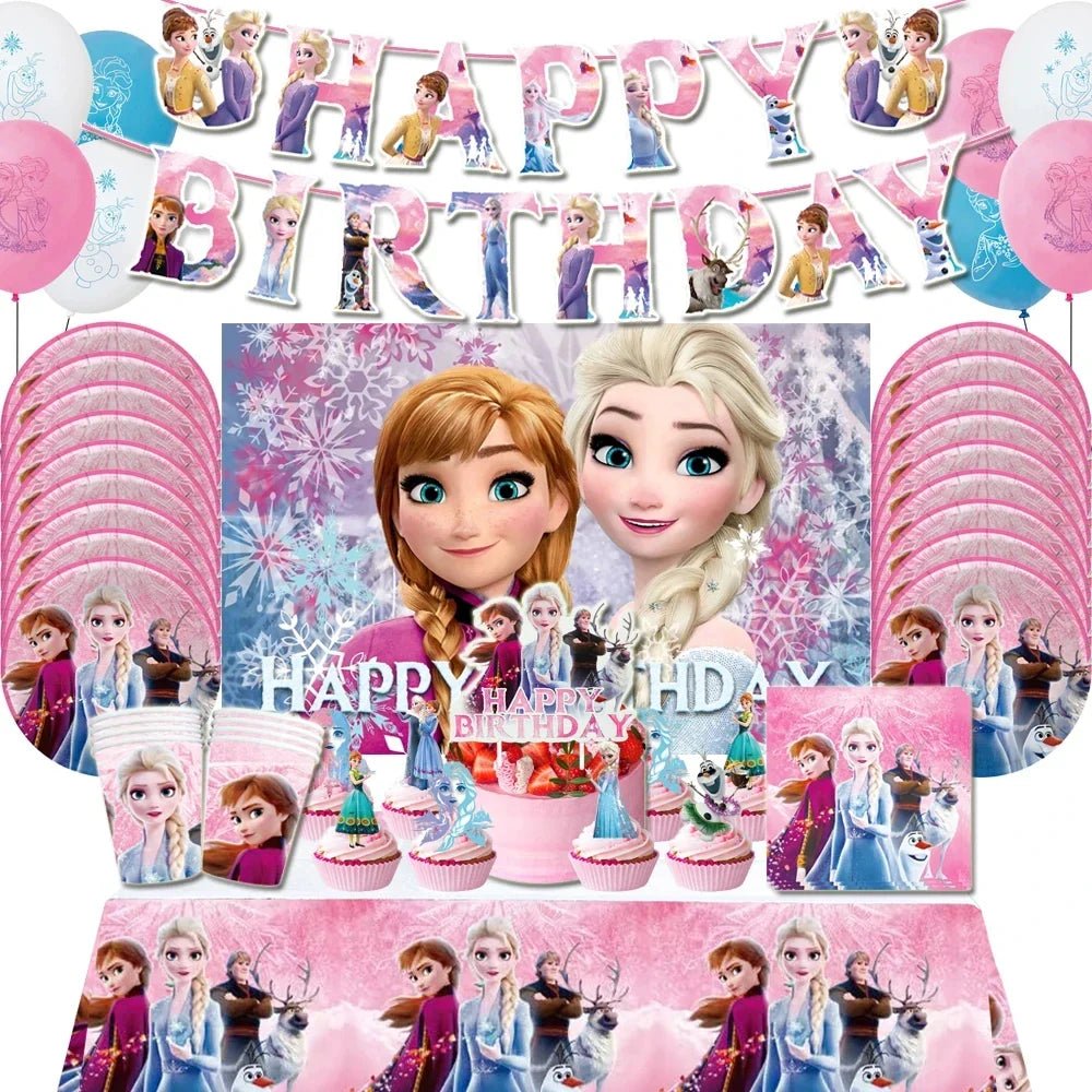 Frozen Theme Party Supplies - Elsa and Anna Decoration - Cake Pops Parties