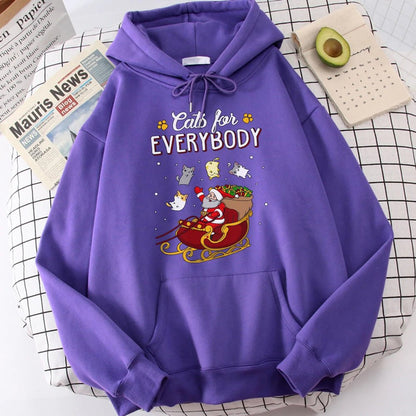 Funny Cats Christmas Hoodie - Cake Pops Parties
