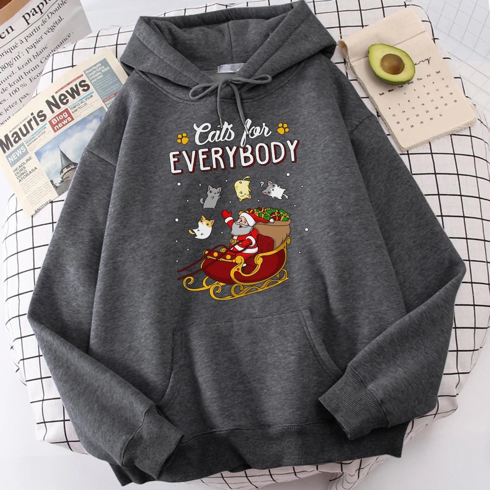 Funny Cats Christmas Hoodie - Cake Pops Parties