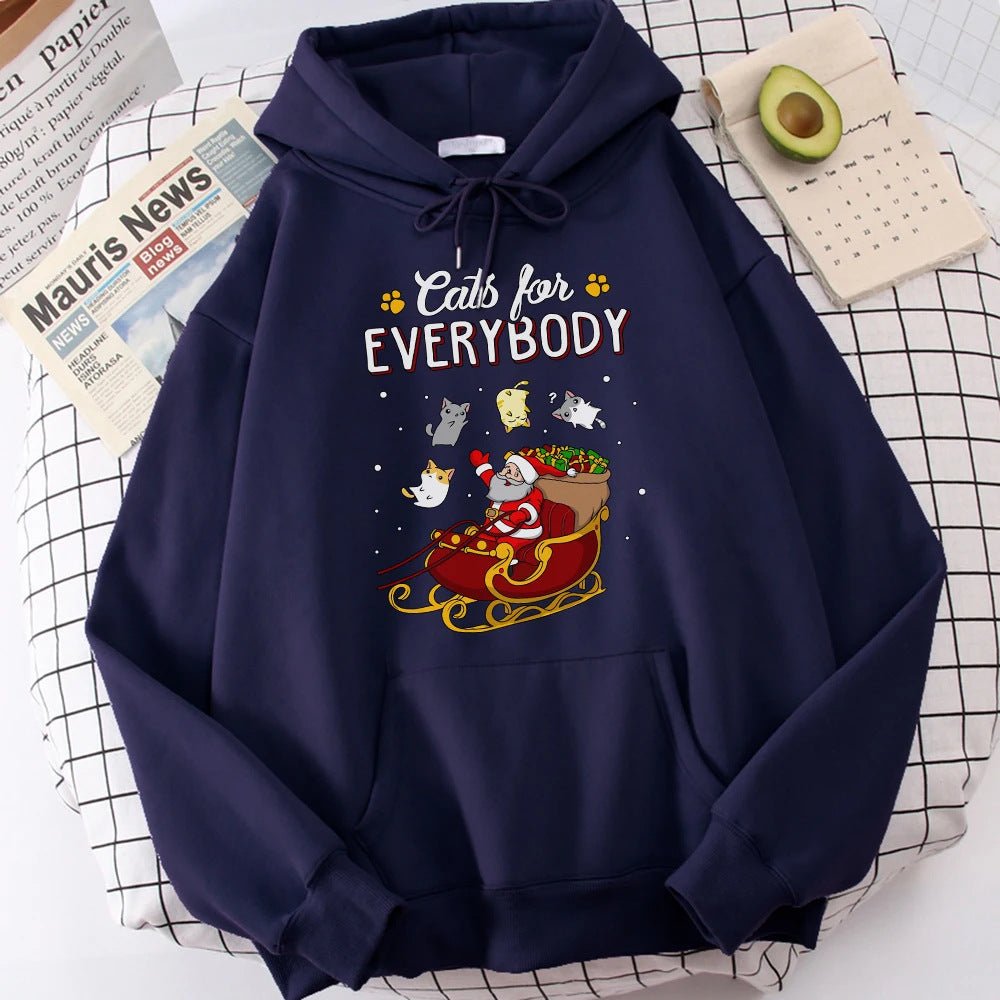 Funny Cats Christmas Hoodie - Cake Pops Parties