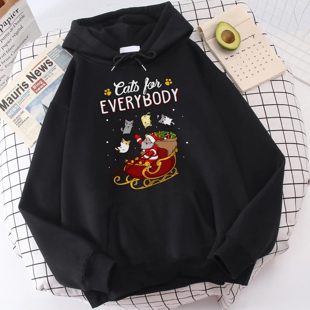 Funny Cats Christmas Hoodie - Cake Pops Parties