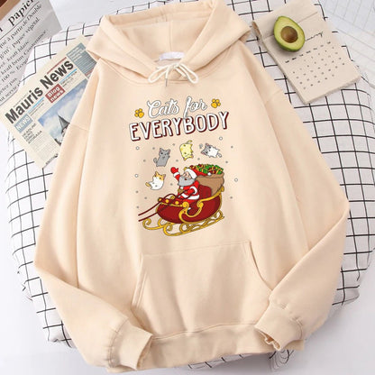 Funny Cats Christmas Hoodie - Cake Pops Parties