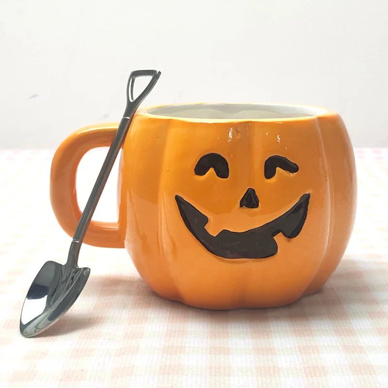 Funny Halloween Pumpkin Ceramic Mug - Cake Pops Parties