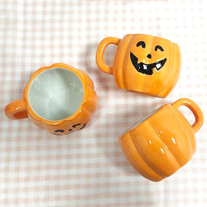 Funny Halloween Pumpkin Ceramic Mug - Cake Pops Parties