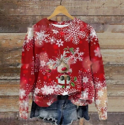 Funny Print Christmas Sweater for Ladies - Cake Pops Parties