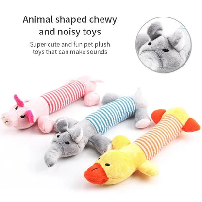 Funny Squeak Plush Dog Toy - Durable & Cute - Cake Pops Parties