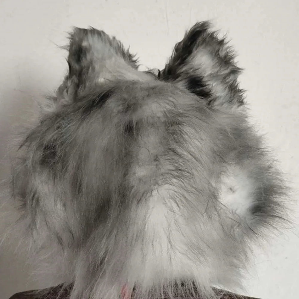 Furry Wolf Mask Animal Head - Halloween Party Cosplay - Cake Pops Parties