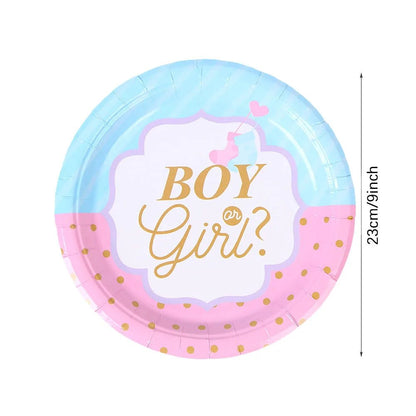 Gender Reveal Party Decor Set - Cake Pops Parties