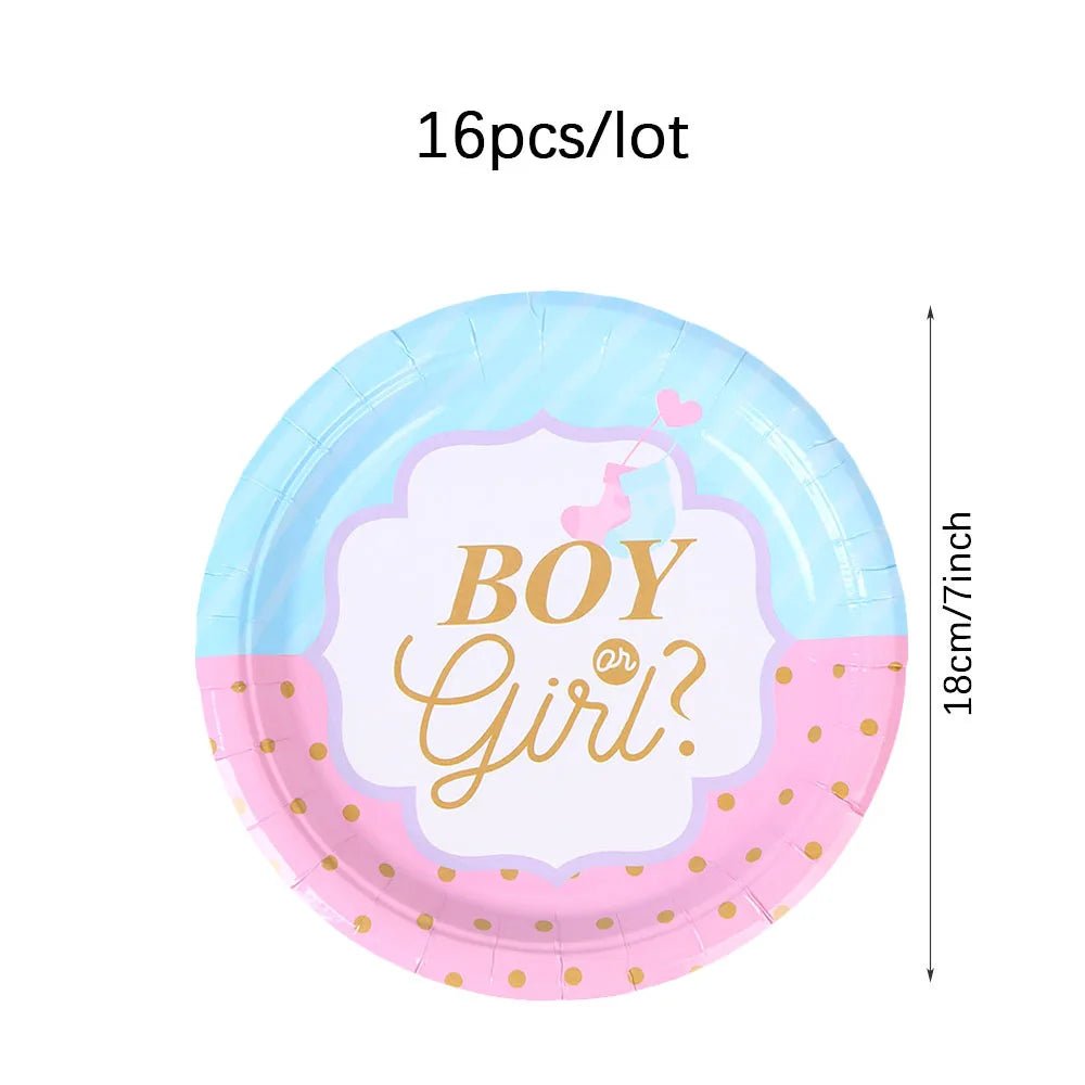 Gender Reveal Party Decor Set - Cake Pops Parties