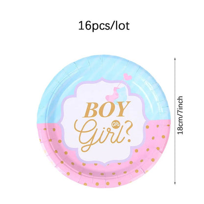 Gender Reveal Party Decor Set - Cake Pops Parties