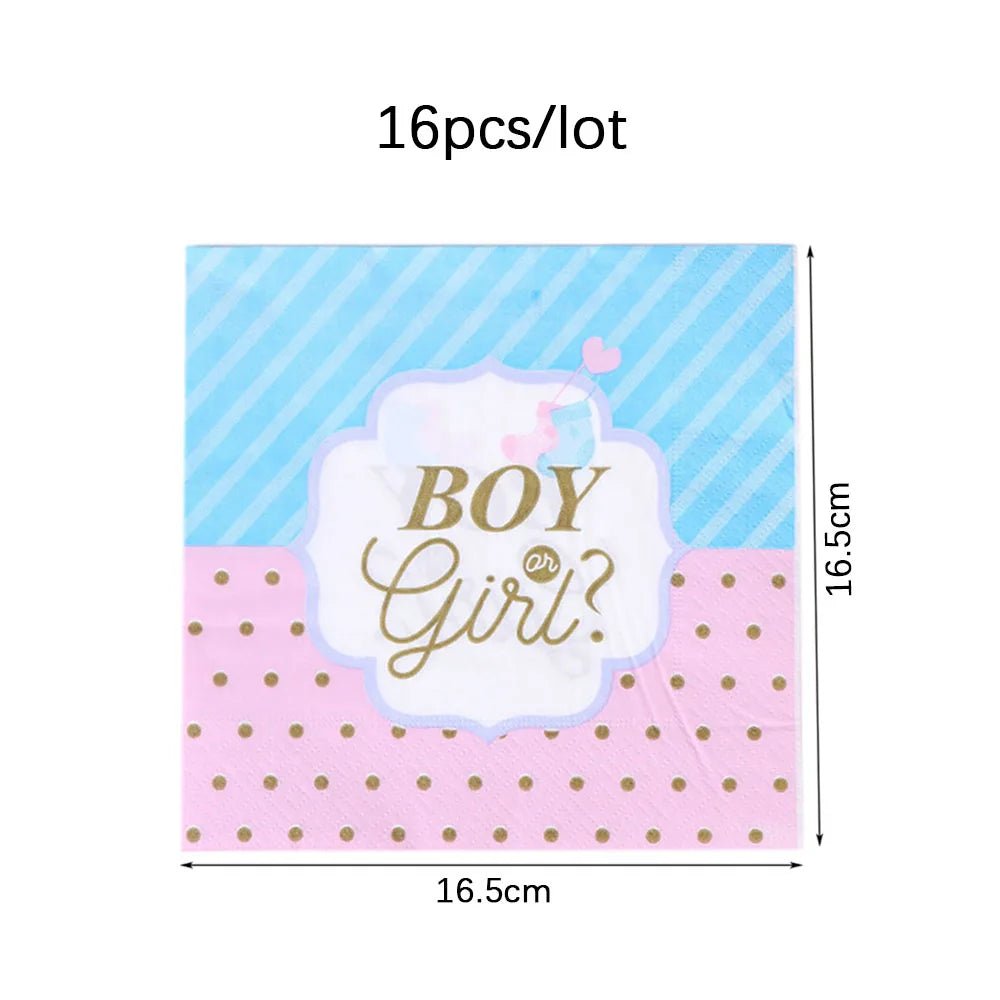 Gender Reveal Party Decor Set - Cake Pops Parties