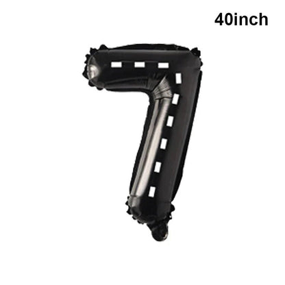 Giant Horse Foil Number Balloon Banner - Cake Pops Parties