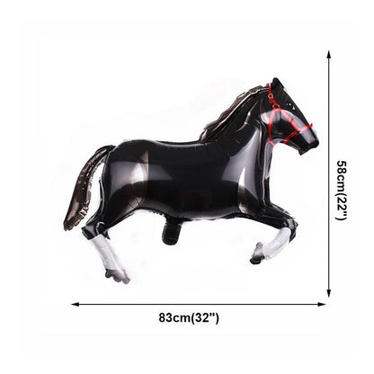 Giant Horse Foil Number Balloon Banner - Cake Pops Parties